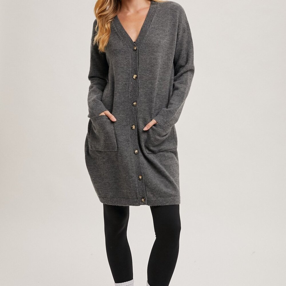 Sweater Midi Dress/Cardigan